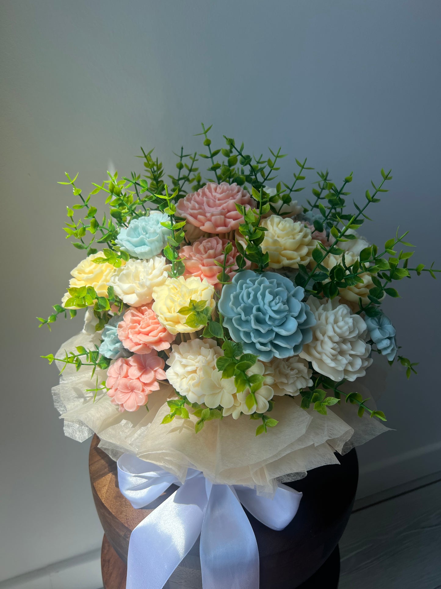 Grand bouquet personnalisé thème Jardin Secret