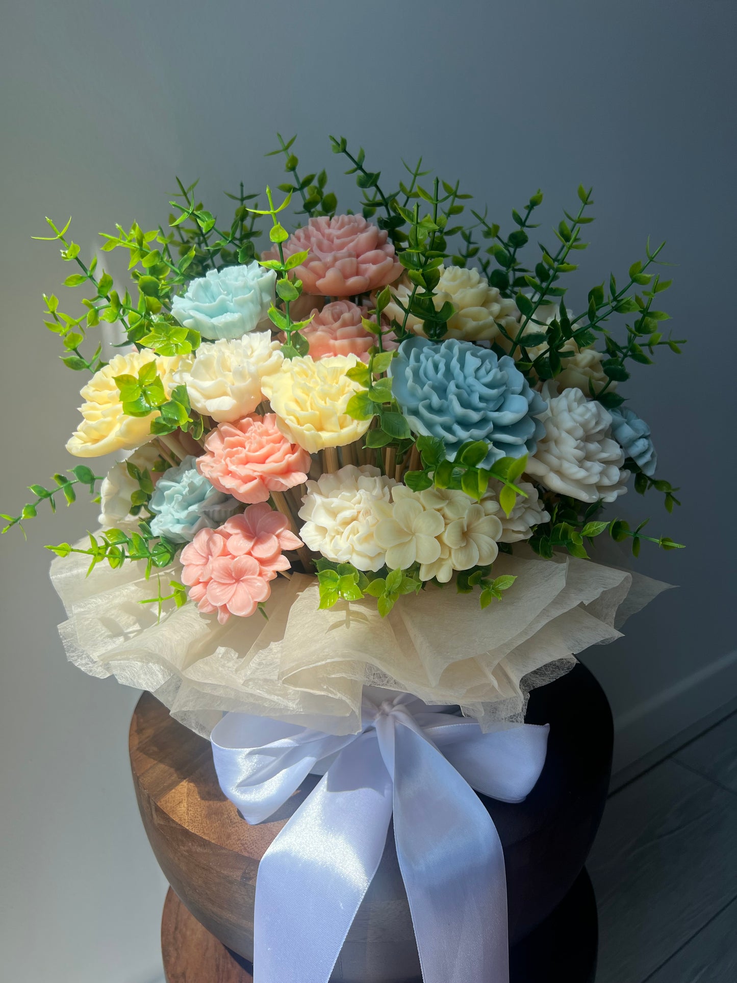 Grand bouquet personnalisé thème Jardin Secret