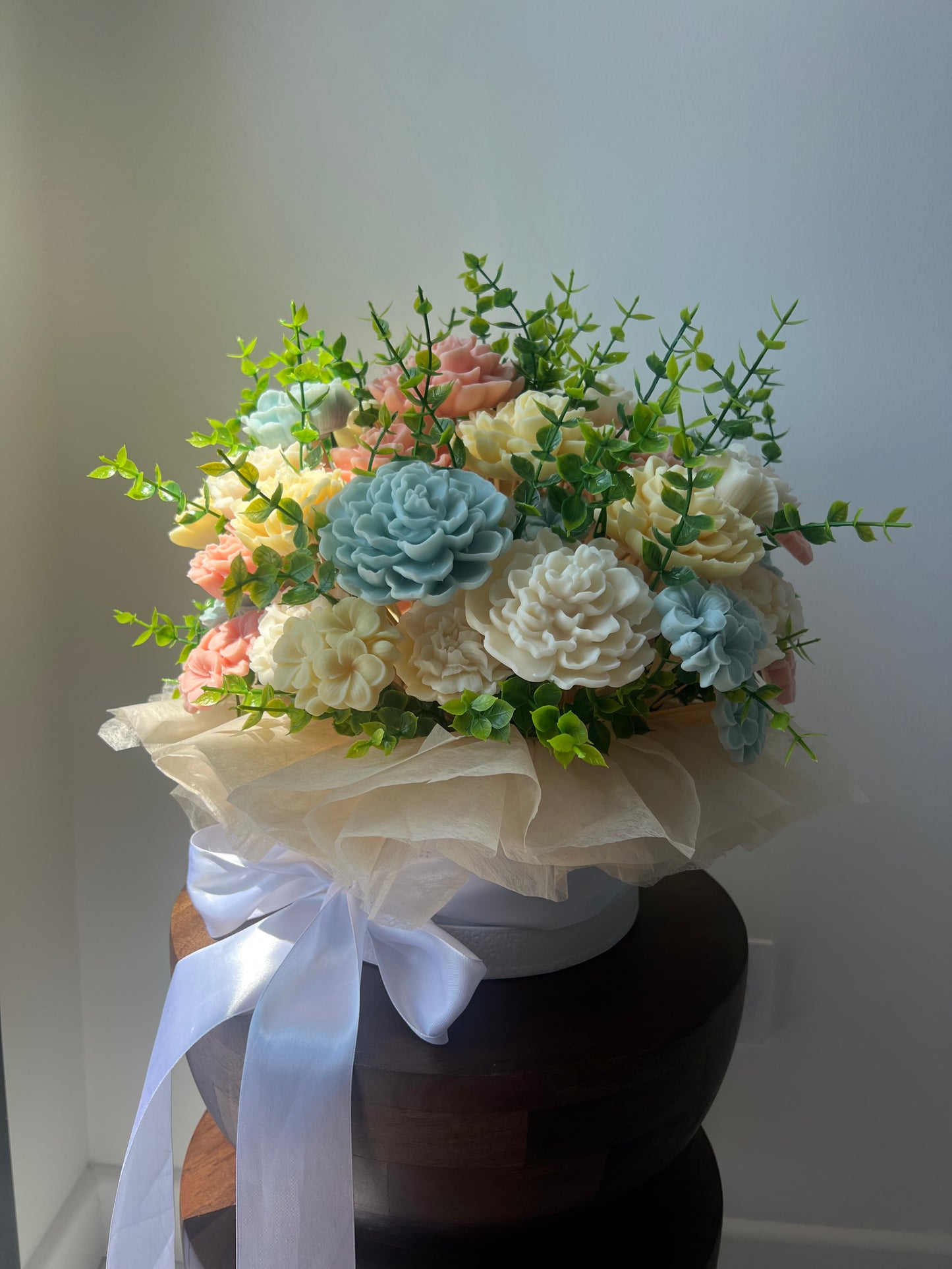 Grand bouquet personnalisé thème Jardin Secret