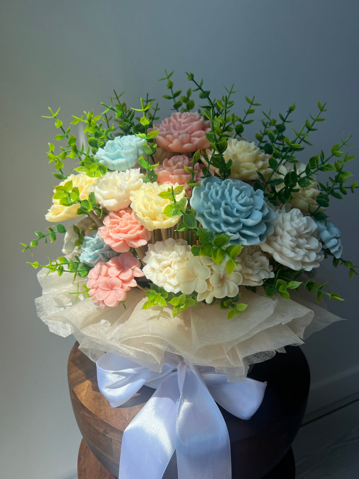 Grand bouquet personnalisé thème Jardin Secret