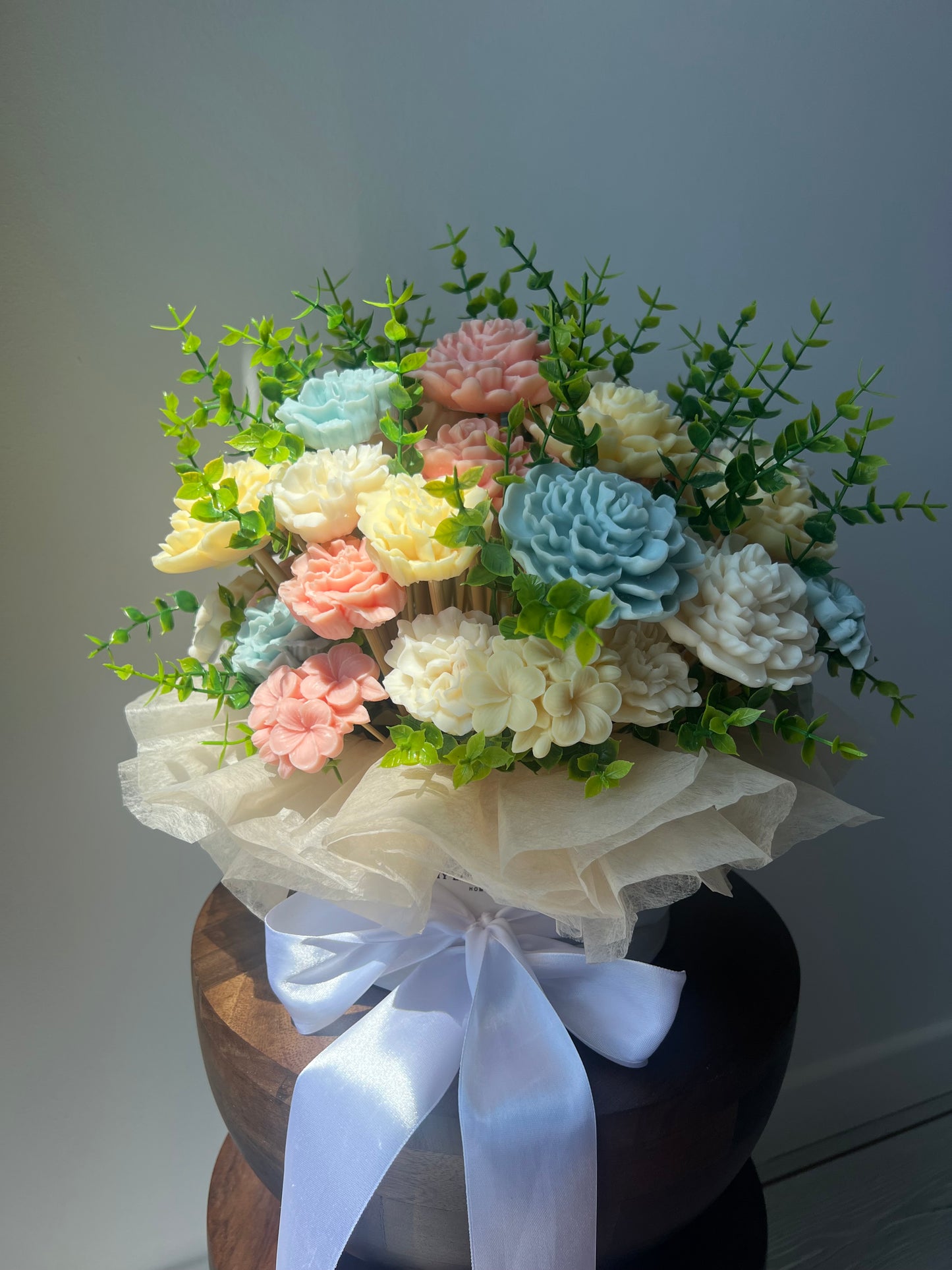Grand bouquet personnalisé thème Jardin Secret