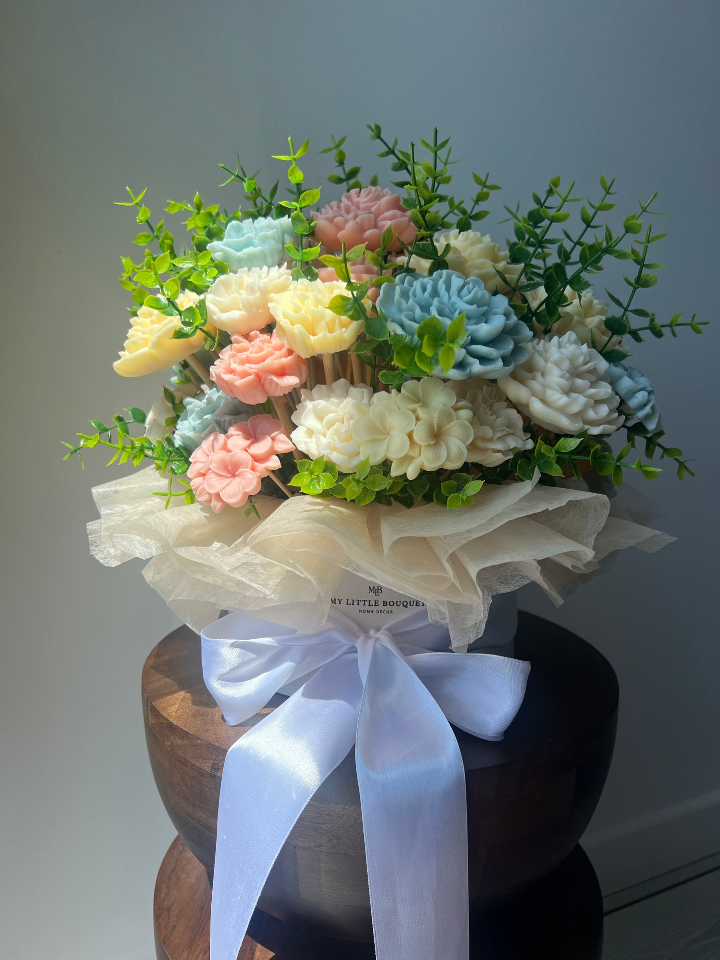 Grand bouquet personnalisé thème Jardin Secret