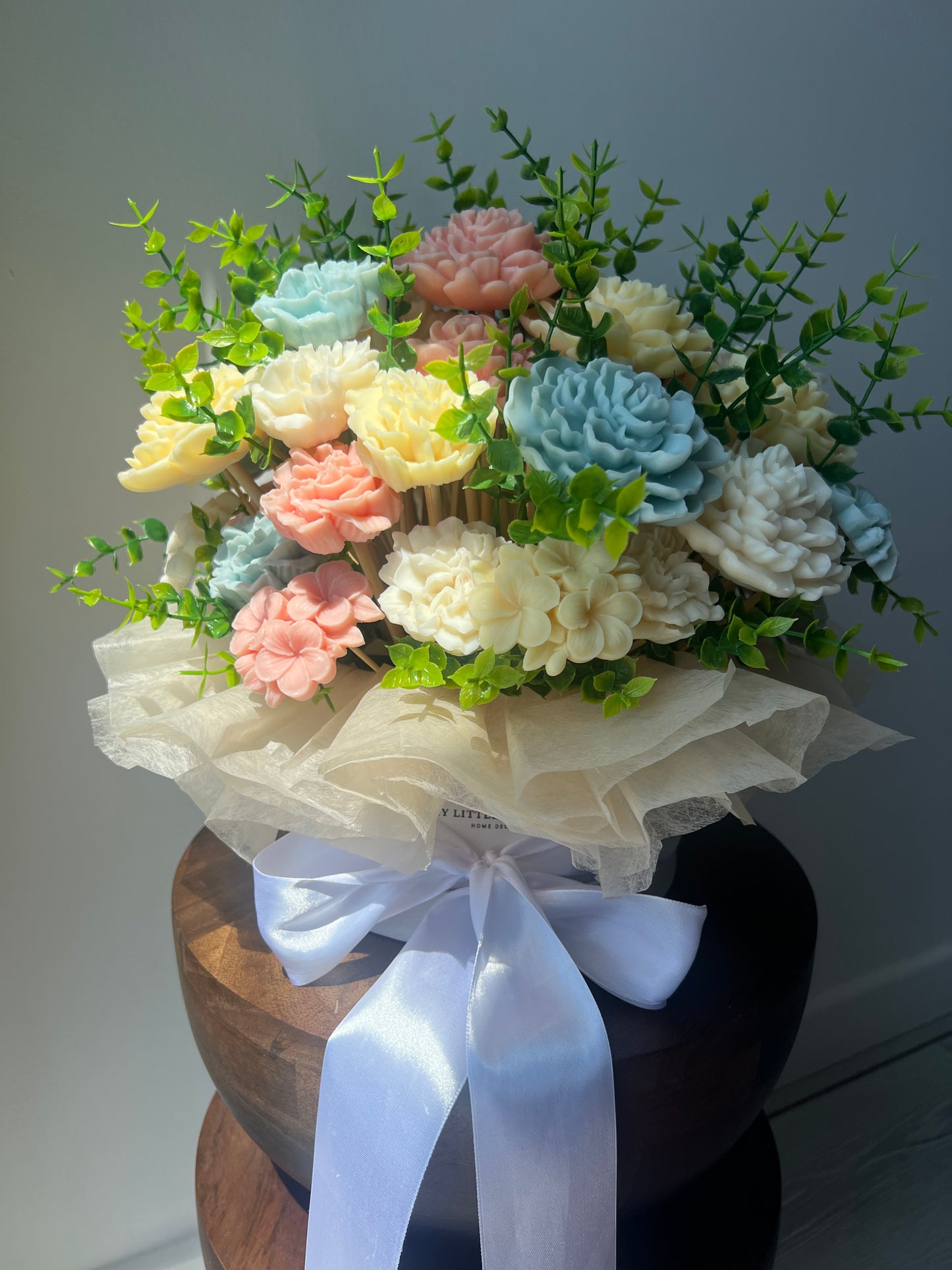 Grand bouquet personnalisé thème Jardin Secret