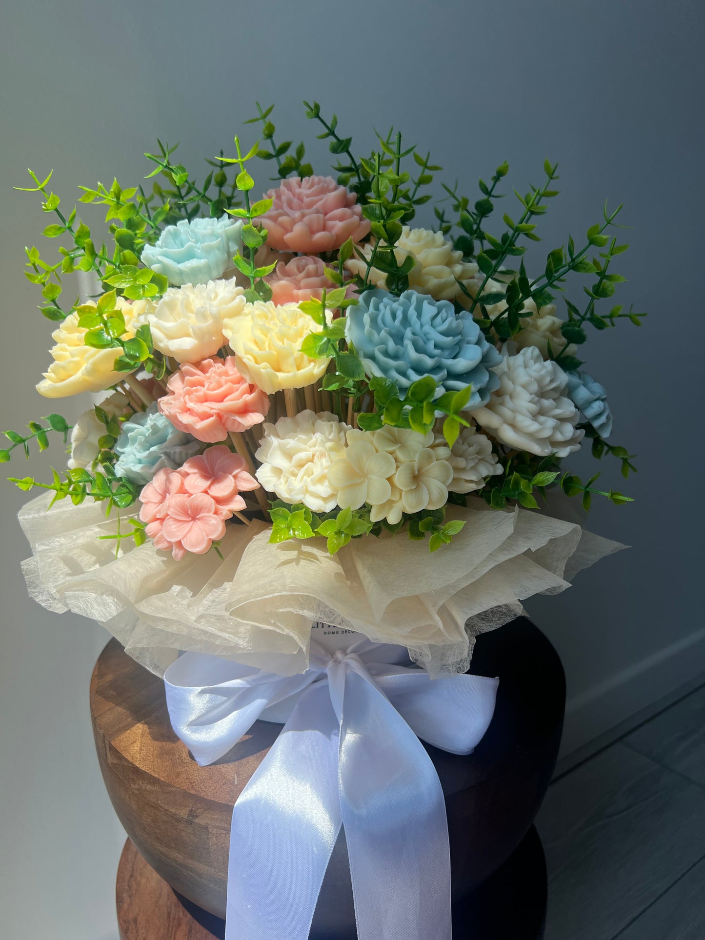 Grand bouquet personnalisé thème Jardin Secret