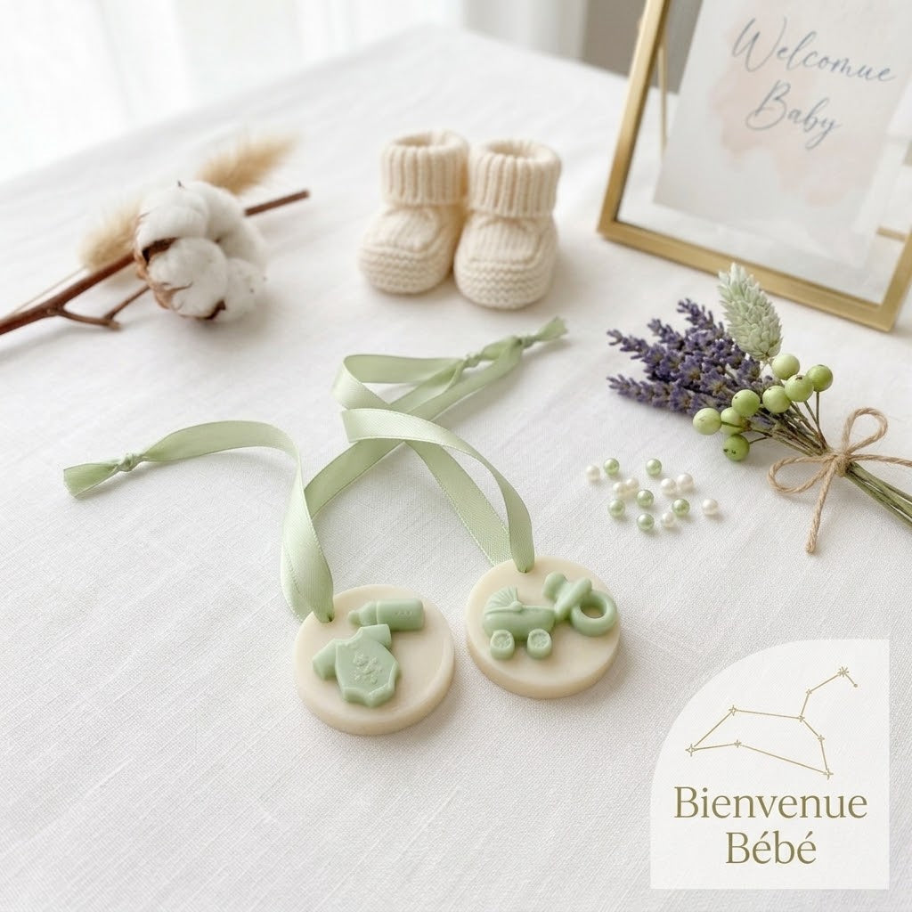 Bougie Fondante Parfumée – Cadeau Naissance Invités