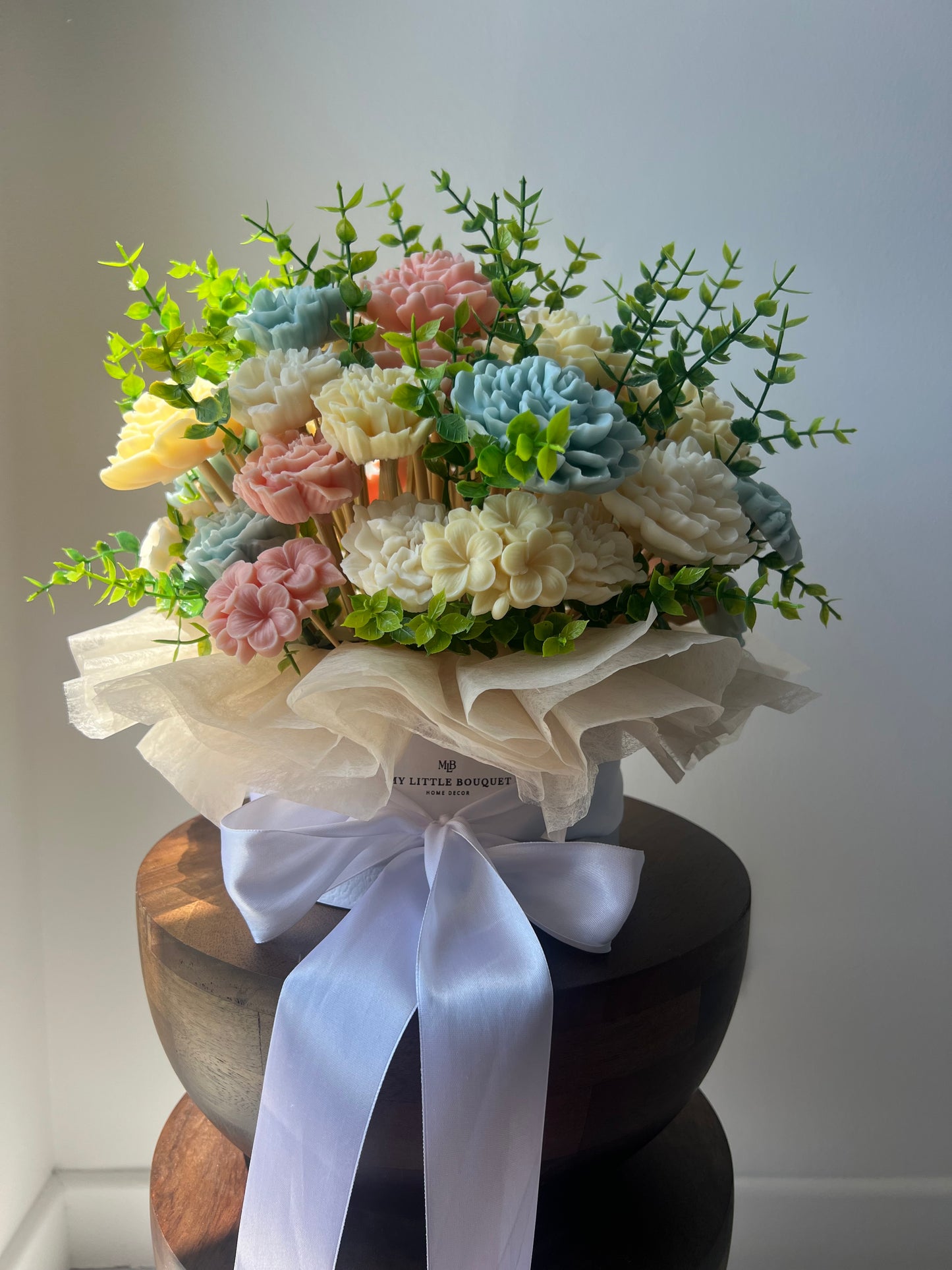 Grand bouquet personnalisé thème Jardin Secret