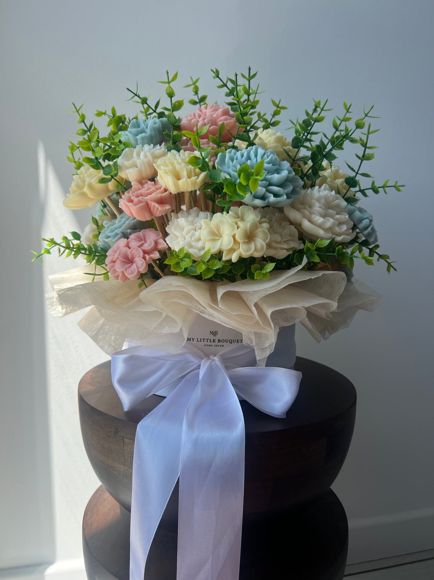 Grand bouquet personnalisé thème Jardin Secret