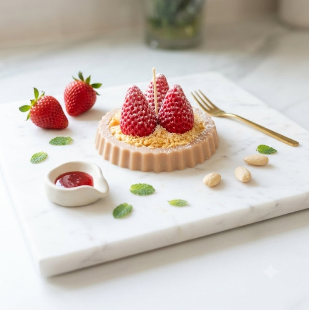 Bougie parfumée tarte aux fraises