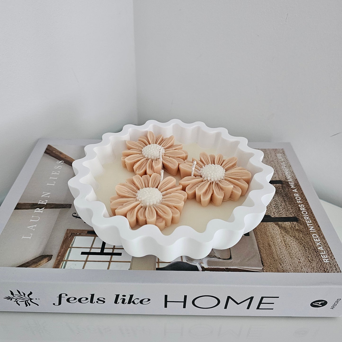Bougie Céramique Fleur