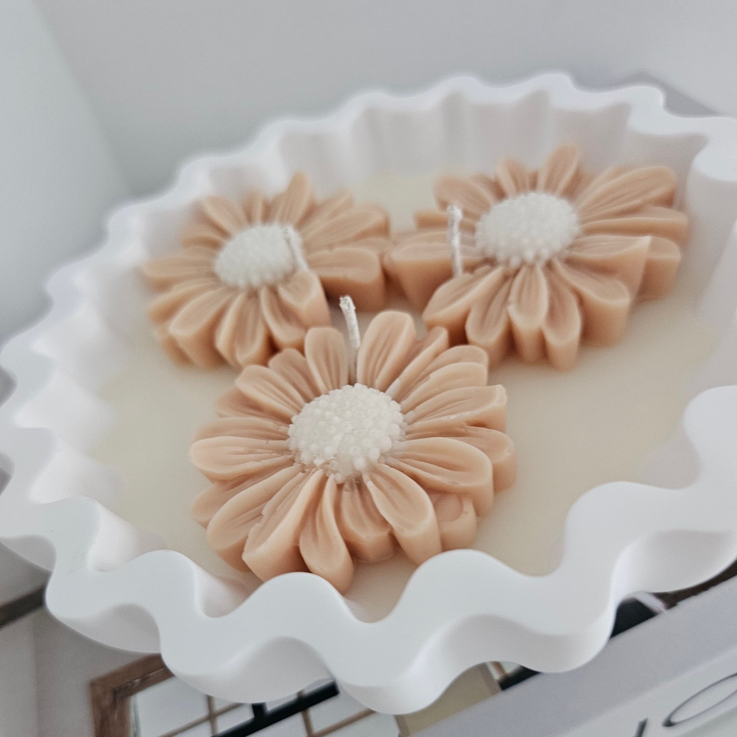 Bougie Céramique Fleur