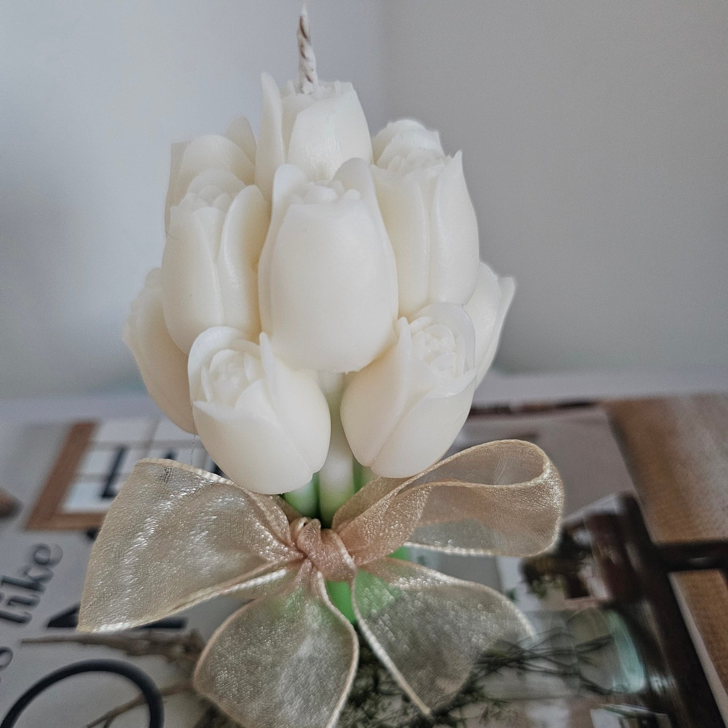 Bougie Tulipes Blanches Parfumée