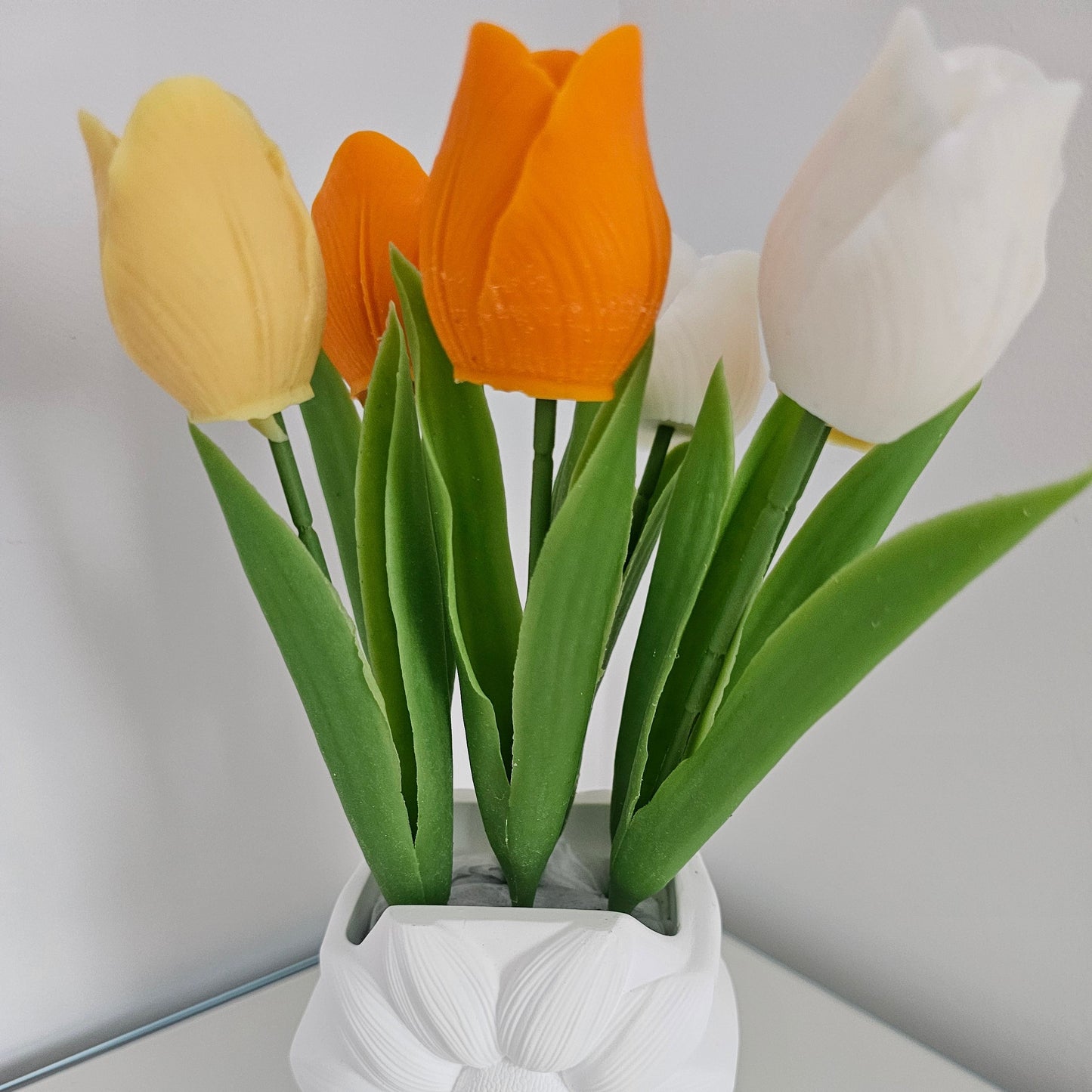 Bouquet Bougies Parfumé Printemps Tulipes