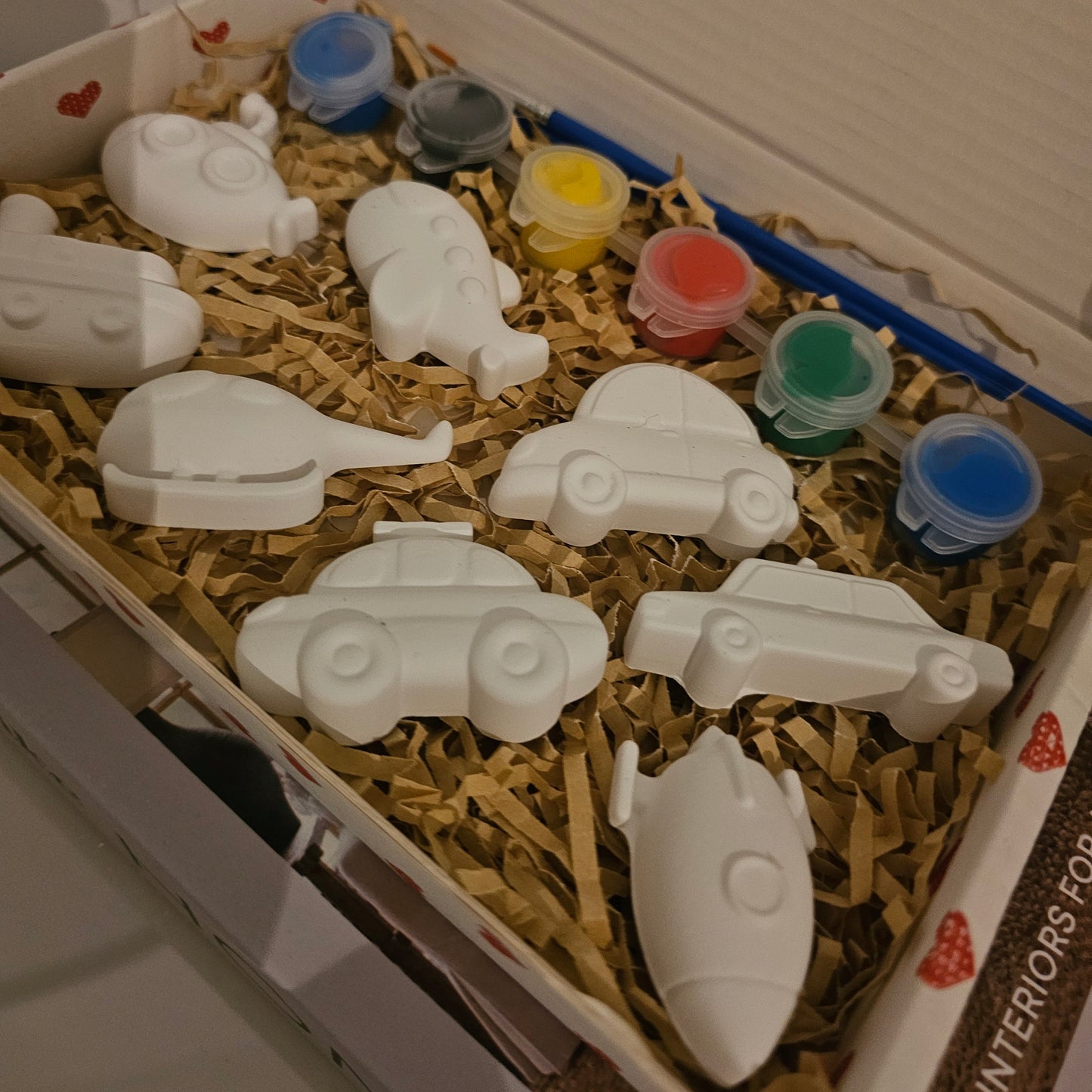 Coffret Peinture Céramique Enfant - Véhicules