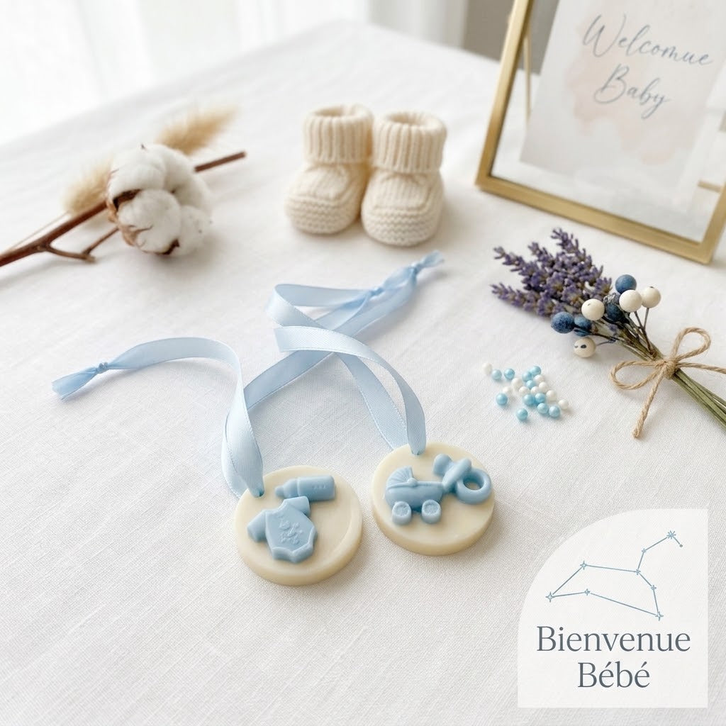 Bougie Fondante Parfumée – Cadeau Naissance Invités