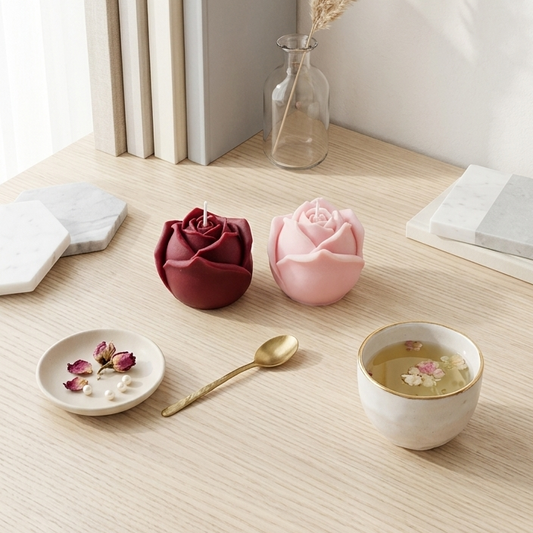 Grosse Bougie Rose Parfumée