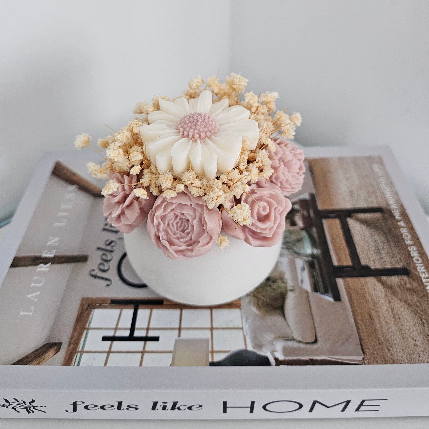 Douceur Rosée – Bouquet Bougie Parfumé