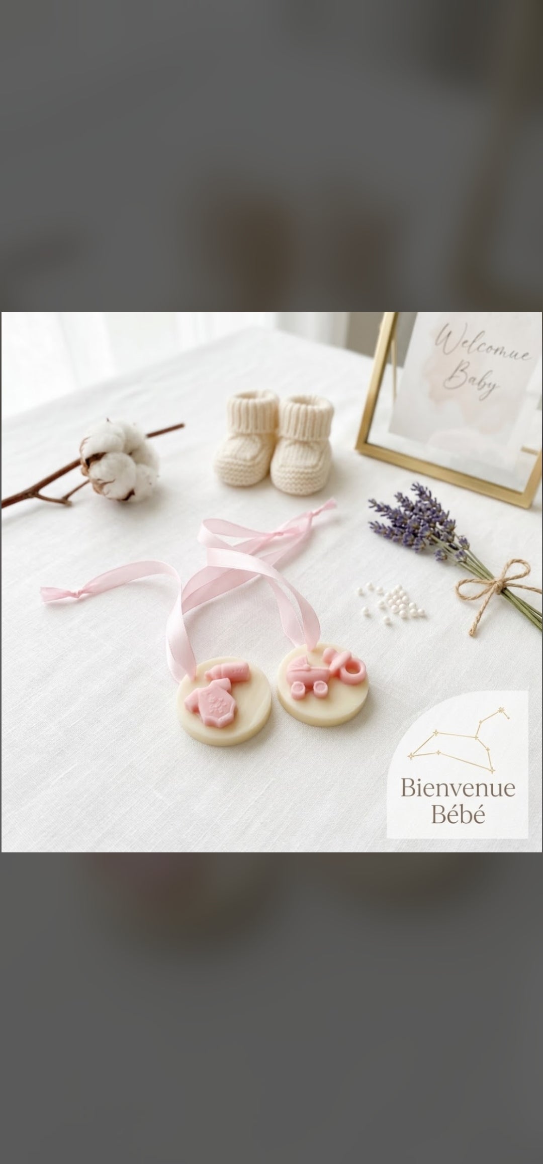 Bougie Fondante Parfumée – Cadeau Naissance Invités